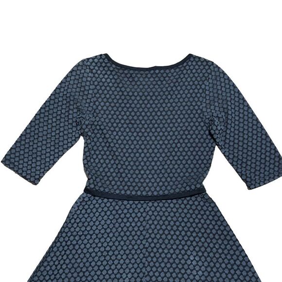 MAX STUDIO Gray Textured Knit Jersey Fit & Flare Dress SMALL - Picture 8 of 10